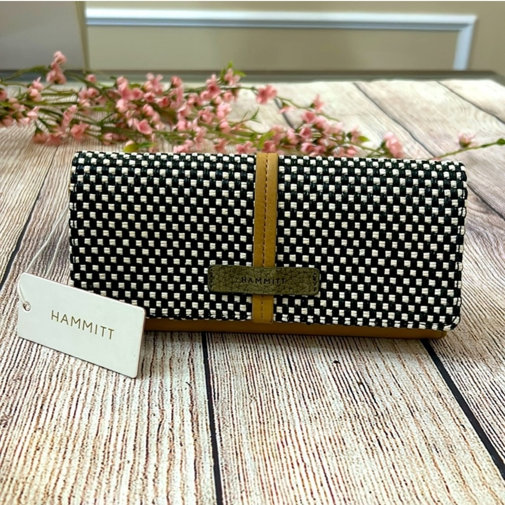 Hammitt Benjamin Wallet Slim California Sunday/Brushed Gold